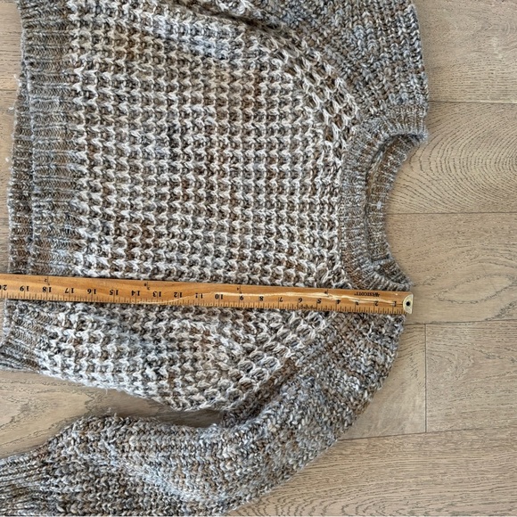 MOTH Anthropologie Balloon Sleeve Sweater - Small Tan $175 - Picture 2 of 5